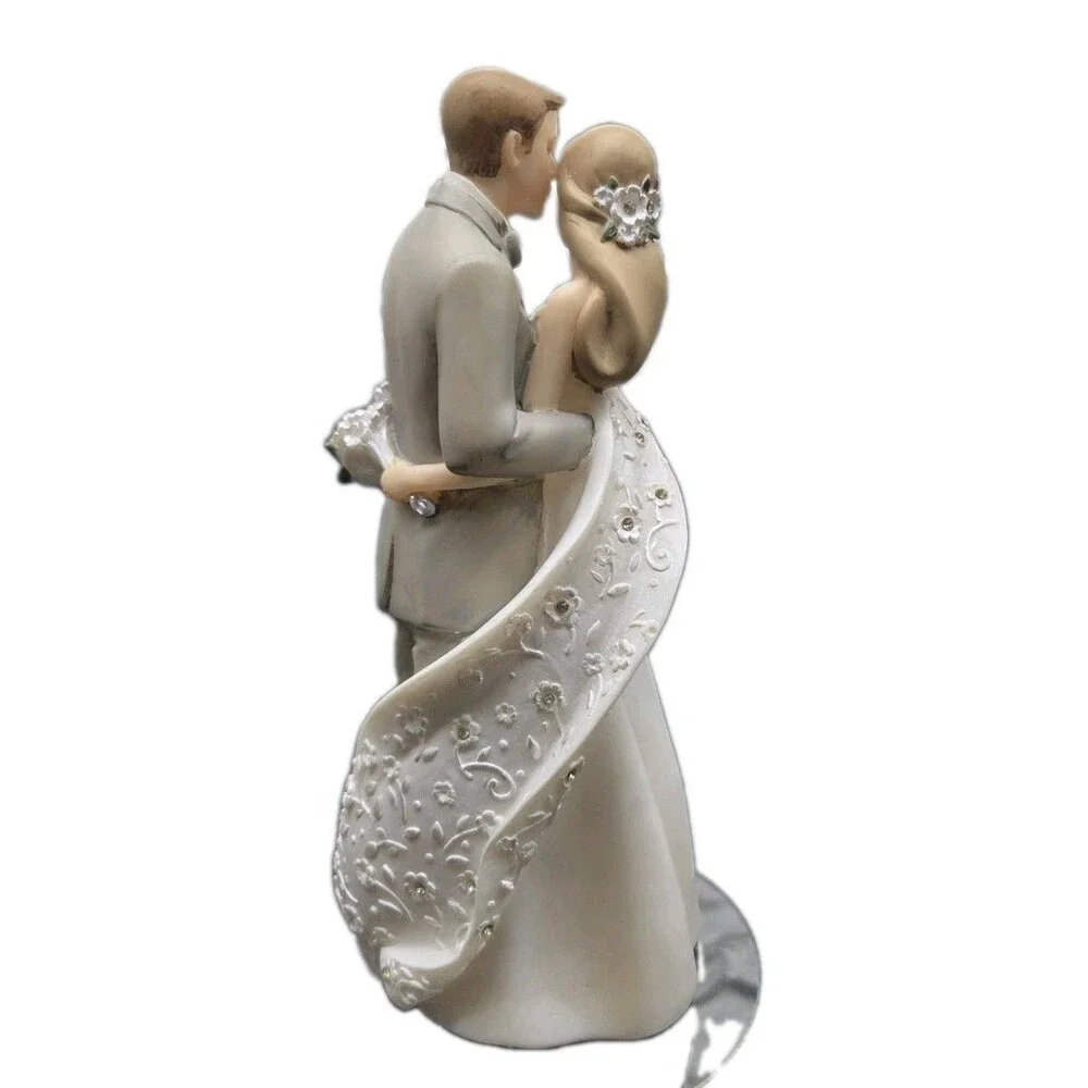 Roman Wedding Cake Topper - Blessings Of Love By Karen Hahn Caucasian Couple
